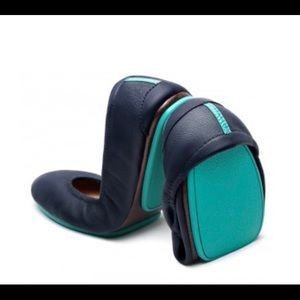 Tieks ballet flats in California Navy size 10